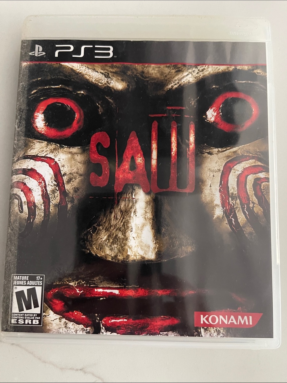 PS3 SAW Video Game - Black & Red